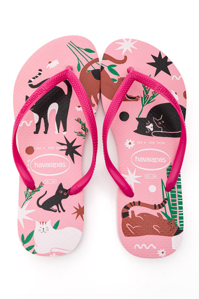 Chinelo-De-Dedo-Havaianas-Slim-Pets-Fc-Rosa