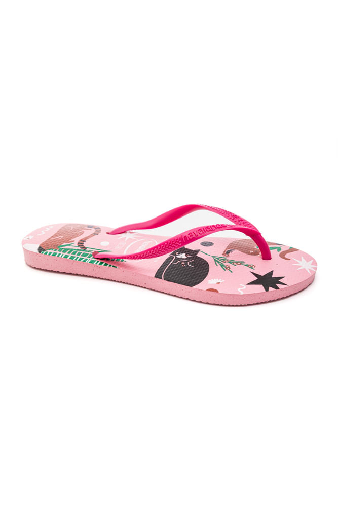 Chinelo-De-Dedo-Havaianas-Slim-Pets-Fc-Rosa