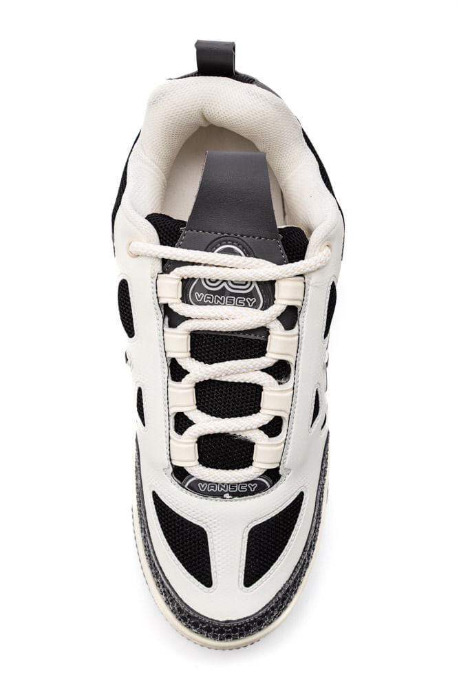 Tênis Vanscy Skate Orion Masculino Confortável V3825-1365 Off-White