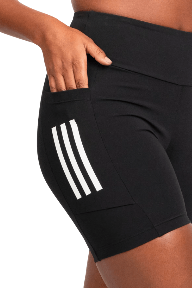 Shorts-Adidas-3-Listras-Feminino-Com-Bolso-Jw1600-Preto