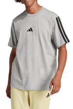 Camiseta-Adidas-Malha-Essentials-3-Listras-Jw1953-Cinza
