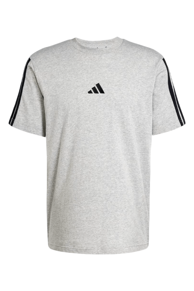 Camiseta-Adidas-Malha-Essentials-3-Listras-Jw1953-Cinza