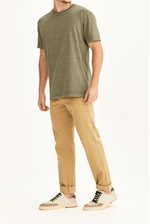 Camiseta-T-Shirt-Mode-On-Masculina-Manga-Curta-Algodao-12443-Caqui