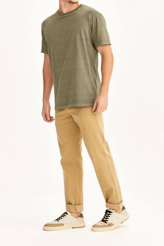 Camiseta-T-Shirt-Mode-On-Masculina-Manga-Curta-Algodao-12443-Caqui