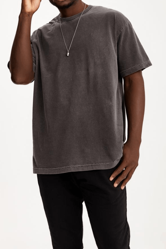 Camiseta-T-Shirt-Mode-On-Masculina-Manga-Curta-Algodao-12445-Chumbo