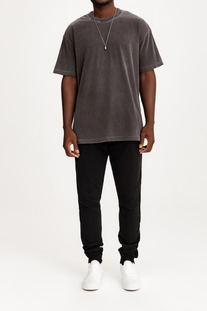 Camiseta-T-Shirt-Mode-On-Masculina-Manga-Curta-Algodao-12445-Chumbo