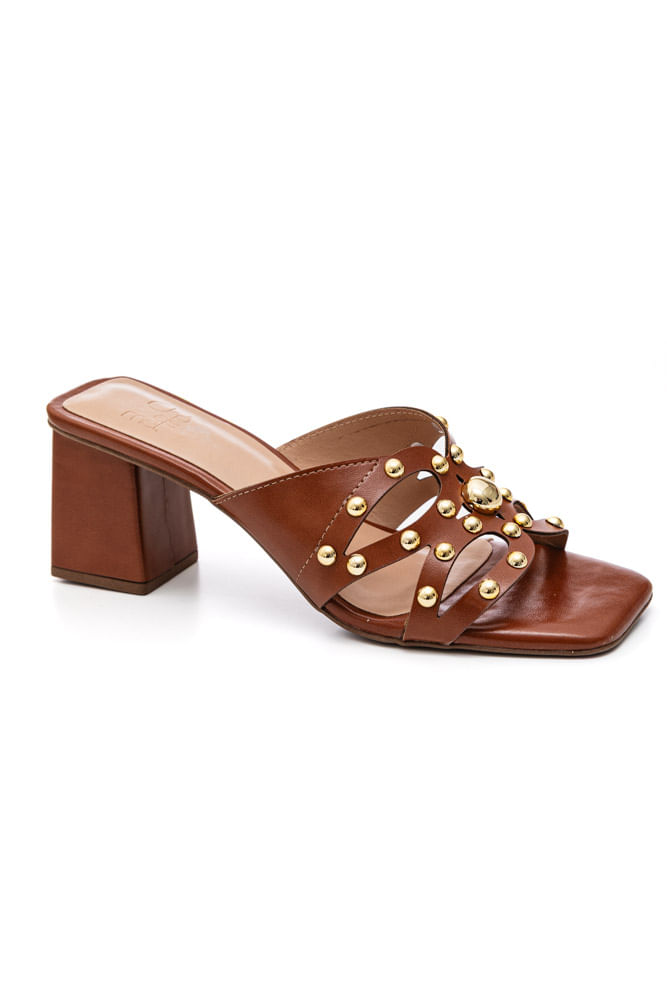 TODAYFUL - ちかこ Tamanco Chá De Mel Salto Bloco Feminino Calce Fácil 8463-90931