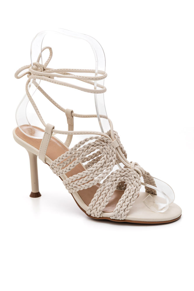 FACE / Crucial For You 　99.11.23 　配布シングル Sandália Chá De Mel Feminina Salto Fino 8447-90963 Off-White