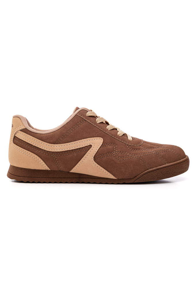 Tênis Mississipi Jogging Feminino Sintético Mc924-09 Marrom