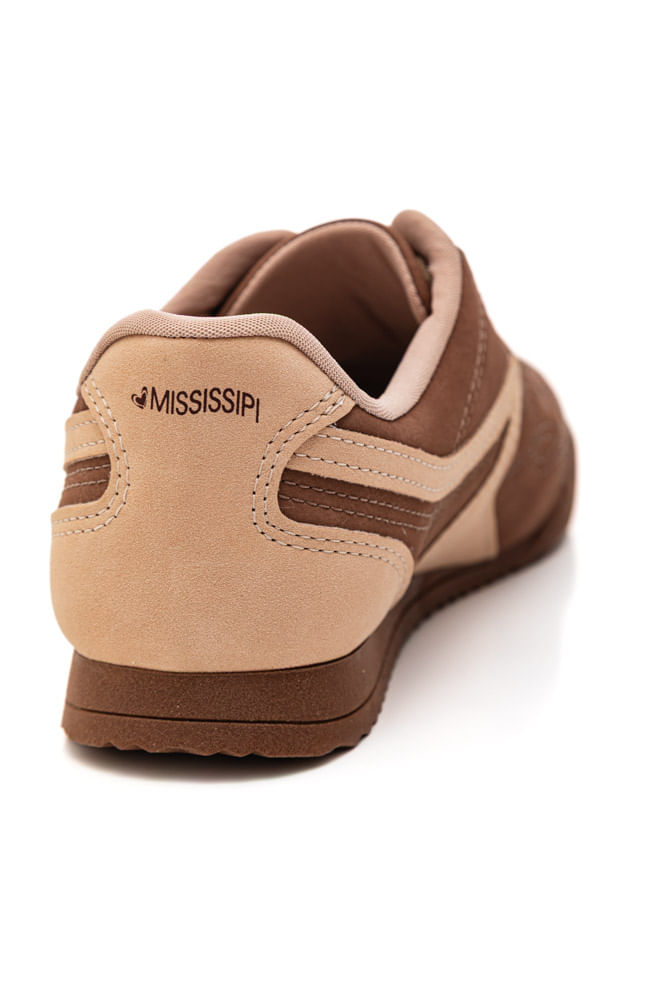 Tênis Mississipi Jogging Feminino Sintético Mc924-09 Marrom
