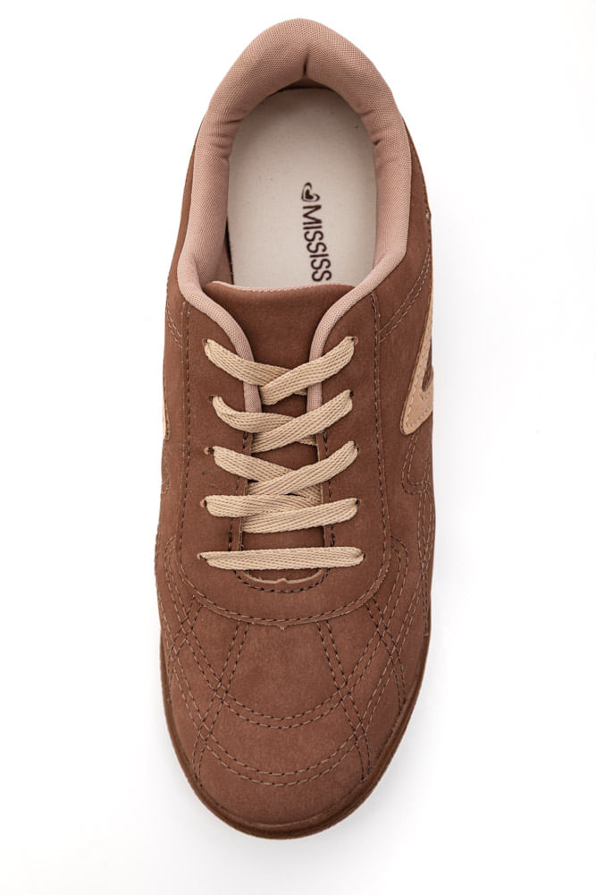 Tênis Mississipi Jogging Feminino Sintético Mc924-09 Marrom