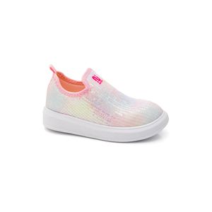 Tênis Novopé Slip On Infantil Menina Lantejoula 98001143 Rosa
