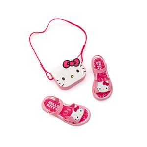 Sandália Grendene Hello Kitty Infantil Com Bolsa 23349-Bo812 Rosa