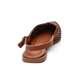 Sapatilha Dakota Slingback Feminino Bico Fino D1053-01 Caramelo