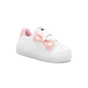 Tênis Sua Cia Mini Casual Infantil Menina Luz Led 7057-00730-1 Branco