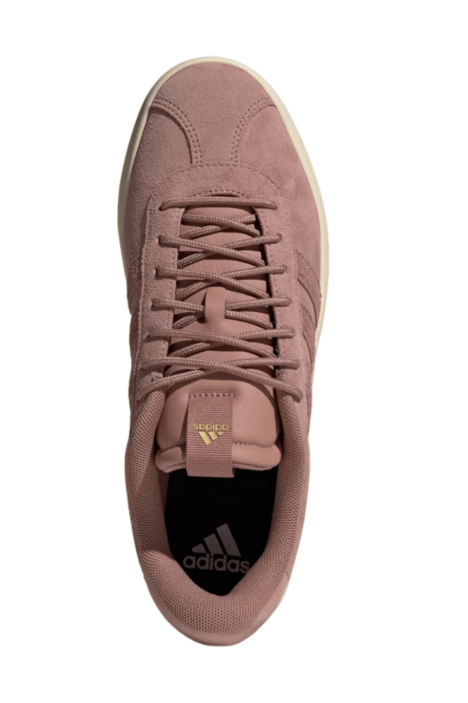 Tênis Adidas Vl Court 3.0 Feminino Em Suede Jr8608 Rosa