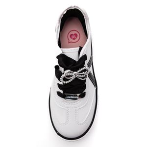 Tênis Molekinha Casual Juvenil Menina Cadarço Cetim 2565.117 Branco