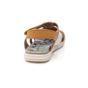 Sandália Molekinho Bebe Menino Tira Em Velcro 2140.960 Mostarda
