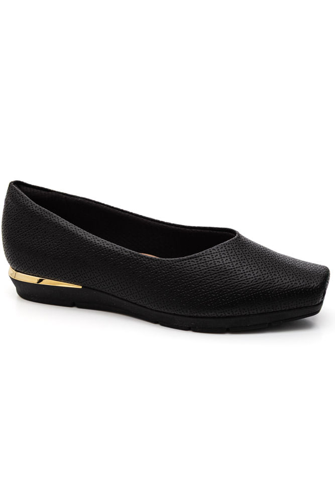 Sapato Piccadilly Conforto Feminino Jaqueline 160055new Preto