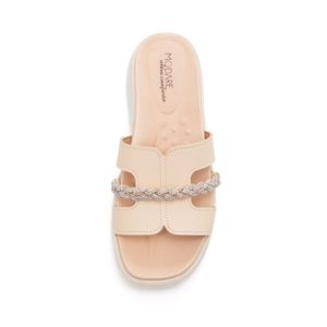 Tamanco Modare  Ultra Conforto Feminino Strass 7189.103 Off-White