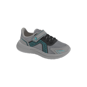 Tênis Molekinho Casual Juvenil Menino Com Velcro 2850.315 Cinza