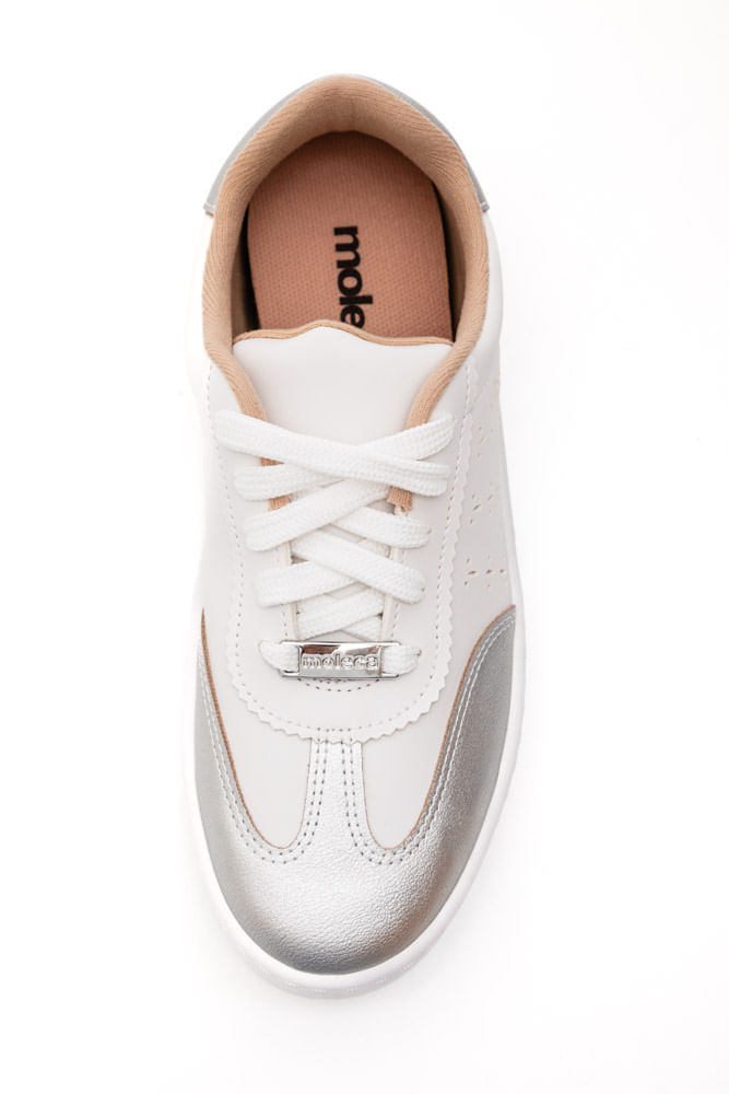Tenis-Moleca-Casual-Feminino-Recortes-Metalizados-5791.112-Branco-
