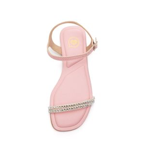 Sandália Molekinha Rasteira Infantil Menina 2354.107 Rosa