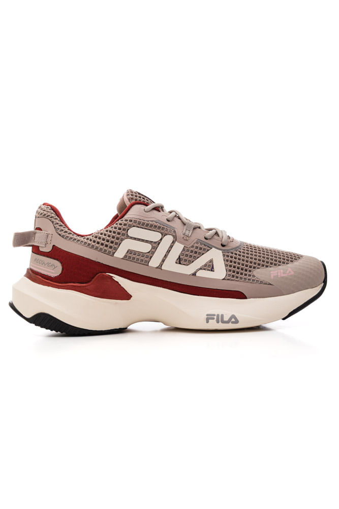 Tênis Fila Recovery Corrida Feminino 51j728x-7175 Bege