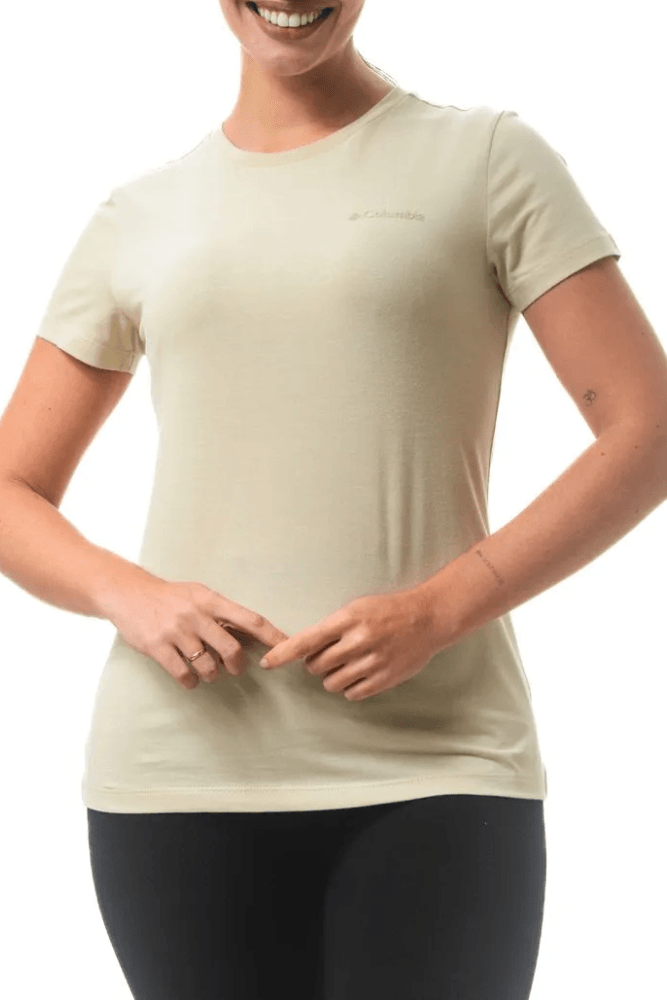 Camiseta-Columbia-Basica-Silk-Manga-Curta-Feminina-321073-Bege