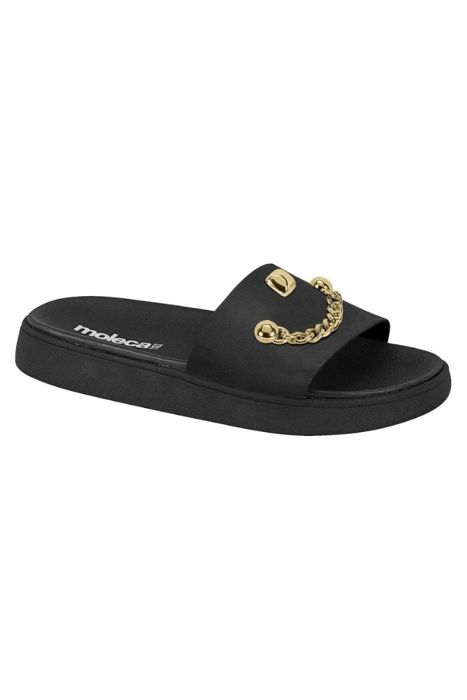 Chinelo Moleca Slide Feminino Superleve 5469.154 Preto