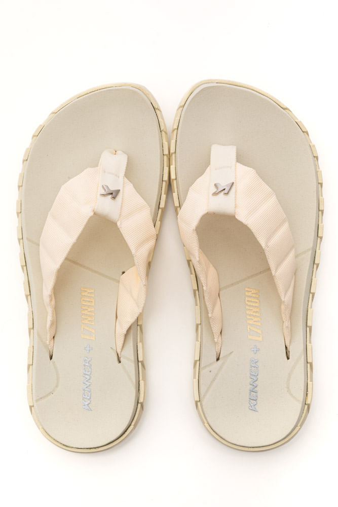 Chinelo Kenner Megah L7 Plus Masculino 2 Off-White