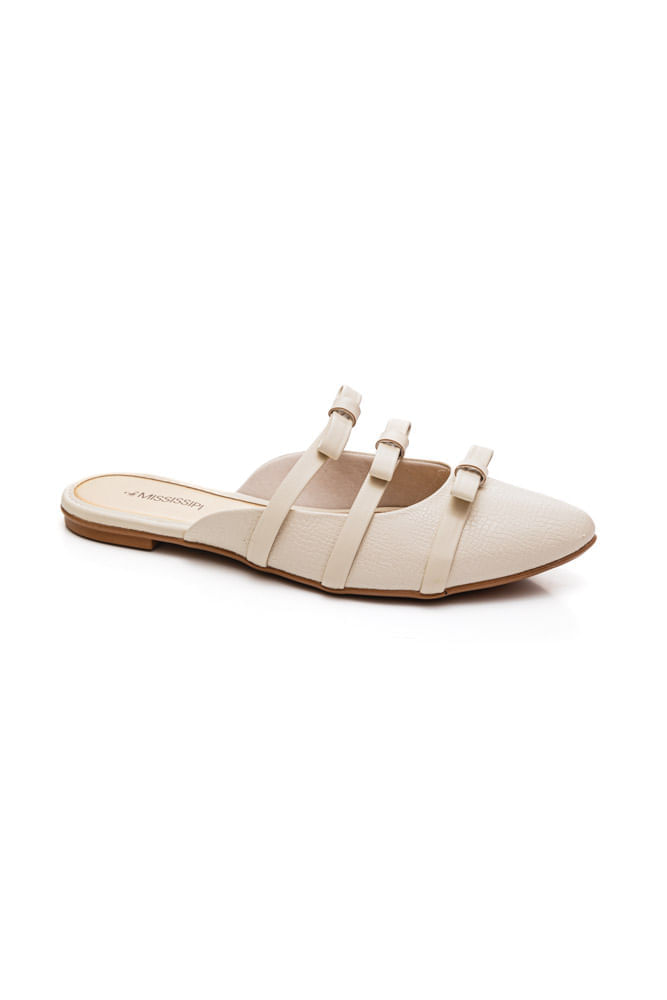 Sapatilha Mississipi Mule Feminino Mc152-02 Off-White