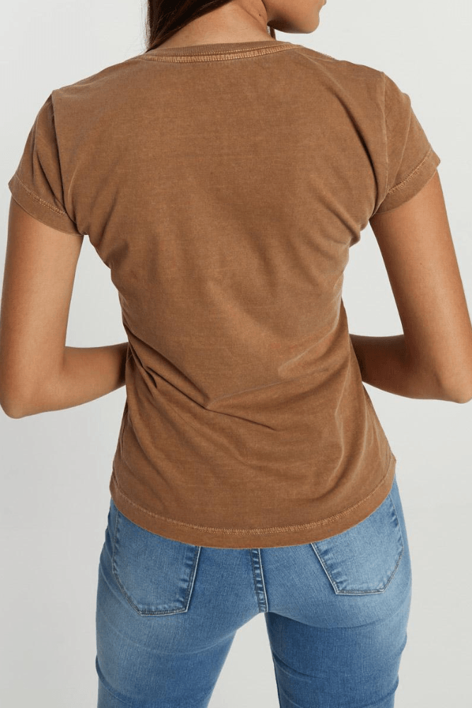 Blusa-Cha-De-Mel-T-Shirt-Feminina-Algodao-12446-Marrom