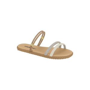 Chinelo Moleca Rasteira Feminino Com Tira Dupla 5452.130.29124 Multicolorido