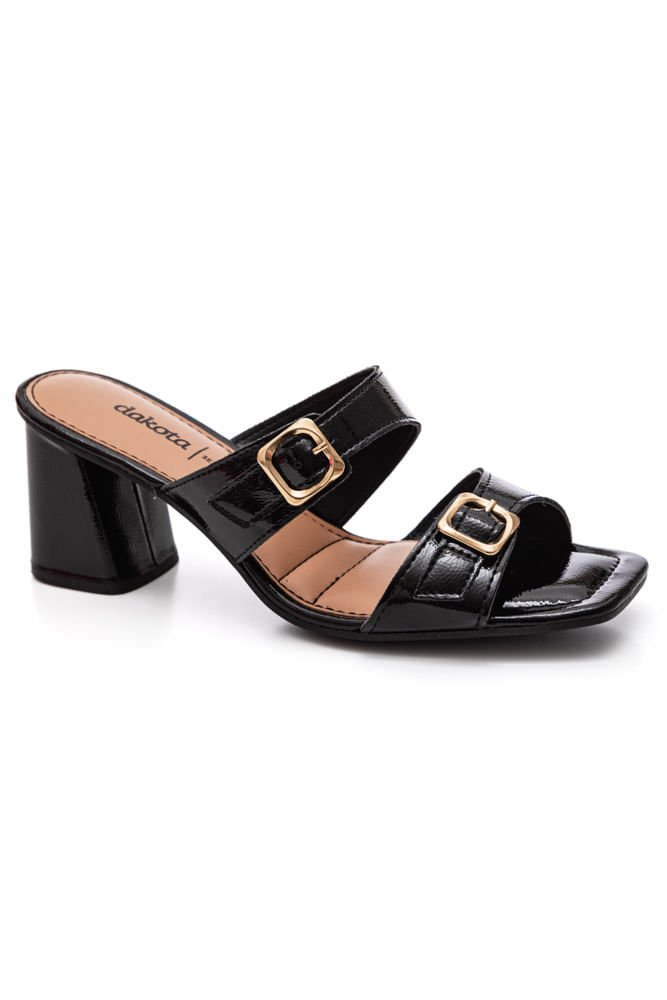 Tamanco Dakota Salto Bloco Feminino Y9763-04 Preto