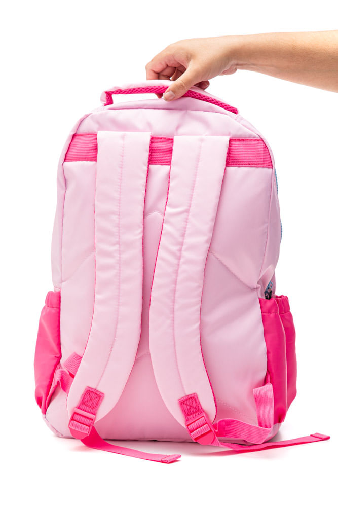 Mochila Luxcel De Costas Amigos Da Hello Kitty Ms49693sr Rosa