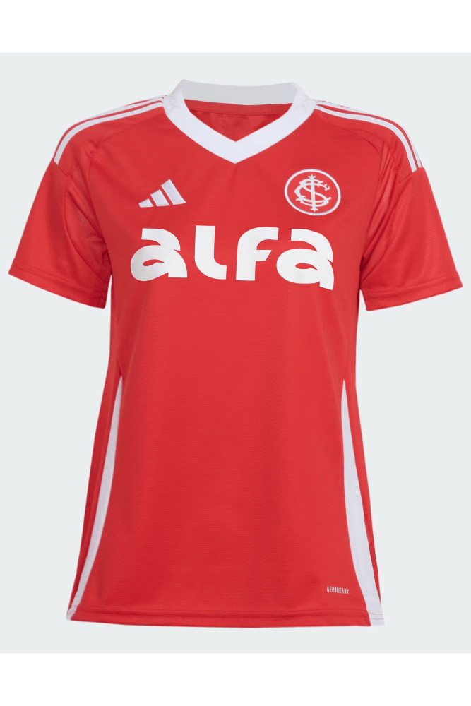 Camisa Adidas I Sc Internacional Feminina Escudo Retrô Iv6057 Vermelho