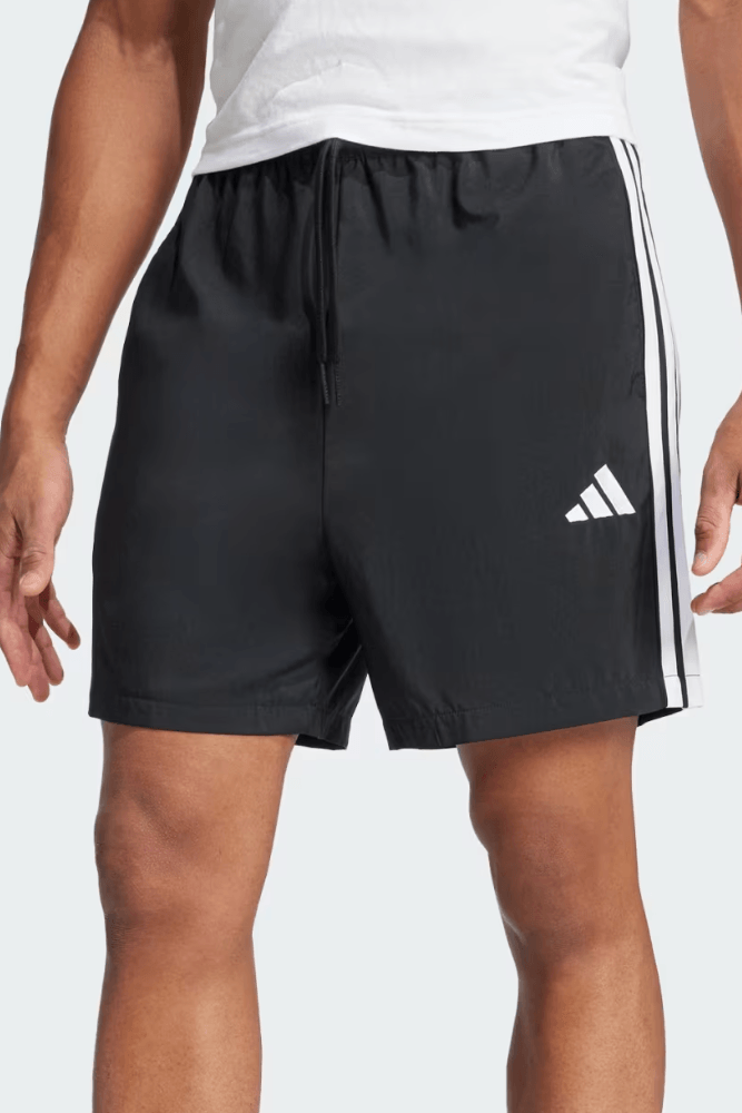 Bermuda Adidas Essential Três Listras Chelsea Masculina Je6436 Preto