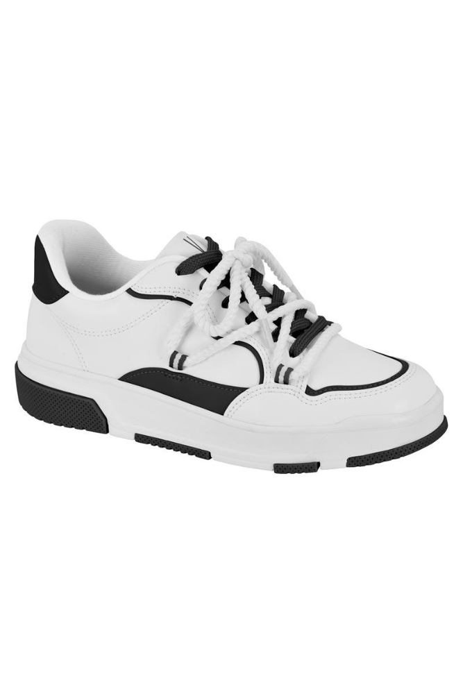 Tênis Vizzano Casual Feminina Detalhe De Corda 1455.103 New Branco