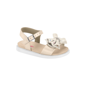 Sandália Molekinha Casual Infantil Menina Fivela 2714.234.28335 Off-White
