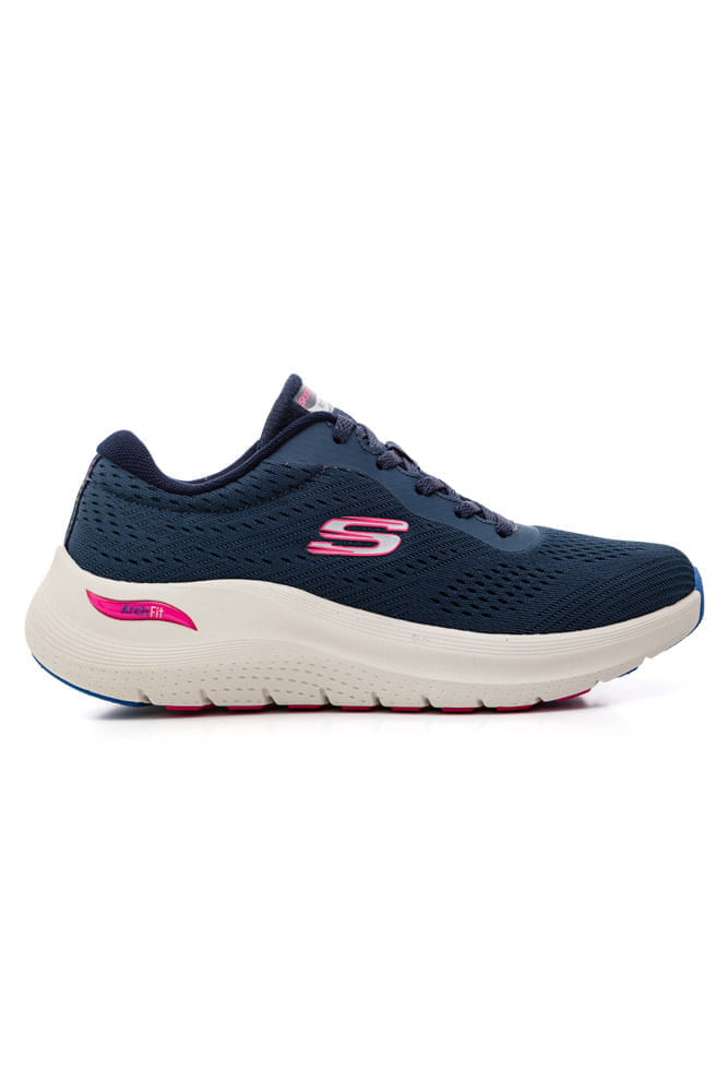 Tênis Skechers Arch Fit 2.0 Big League Feminino 150051br-Nvmt Marinho
