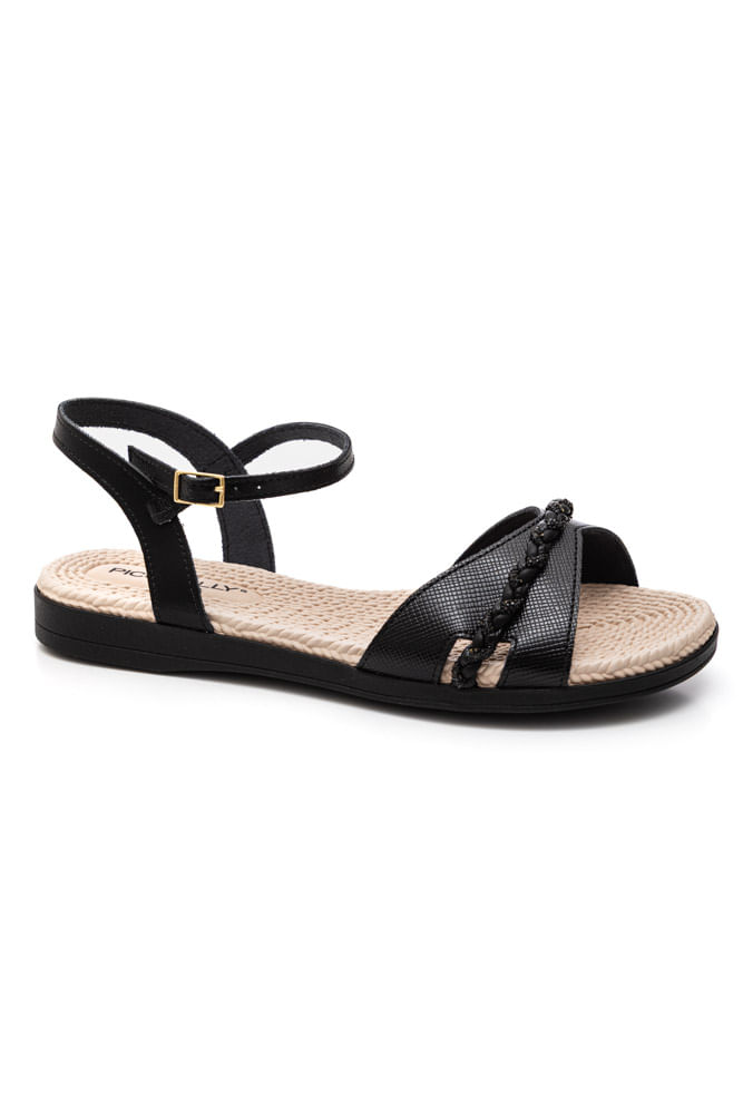 Sandália Piccadilly Adla Feminina 513034 Preto