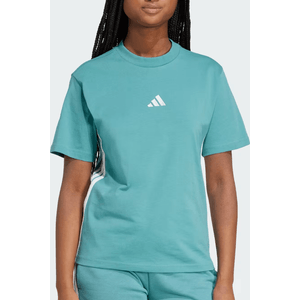 Camiseta Adidas Algodão Essentials Três Listras Jx7617 Azul