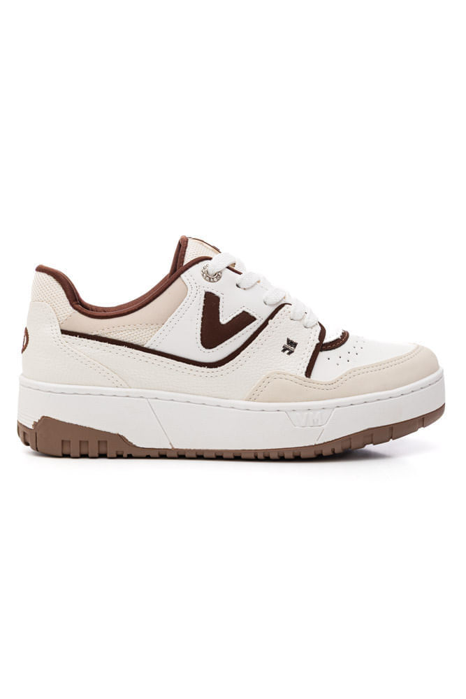 Tênis Via Marte Retrô Feminino Sola Flatform 042-027-19 Off-White