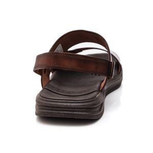 Sandália Pegada Masculina Em Couro 134601-01 Marrom