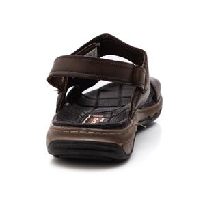 Sandália Pegada Casual Masculino Em Couro 133234-02 Castanho