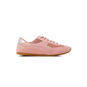 Tênis Chá De Mel Casual Feminino Em Camurça 11.005 Rosa