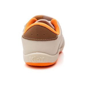 Tênis Kidy Colors Equilíbrio Bebê Menino Com Velcro 008-0650 Bege