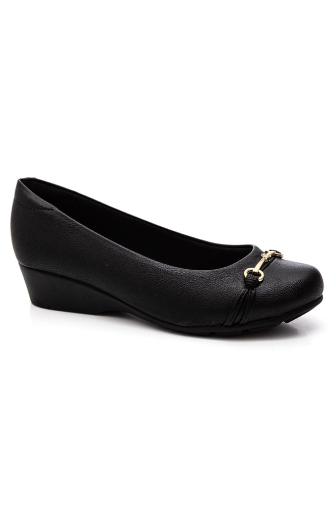 Sapato Piccadilly Conforto Feminino Jaqueline 160055new Preto