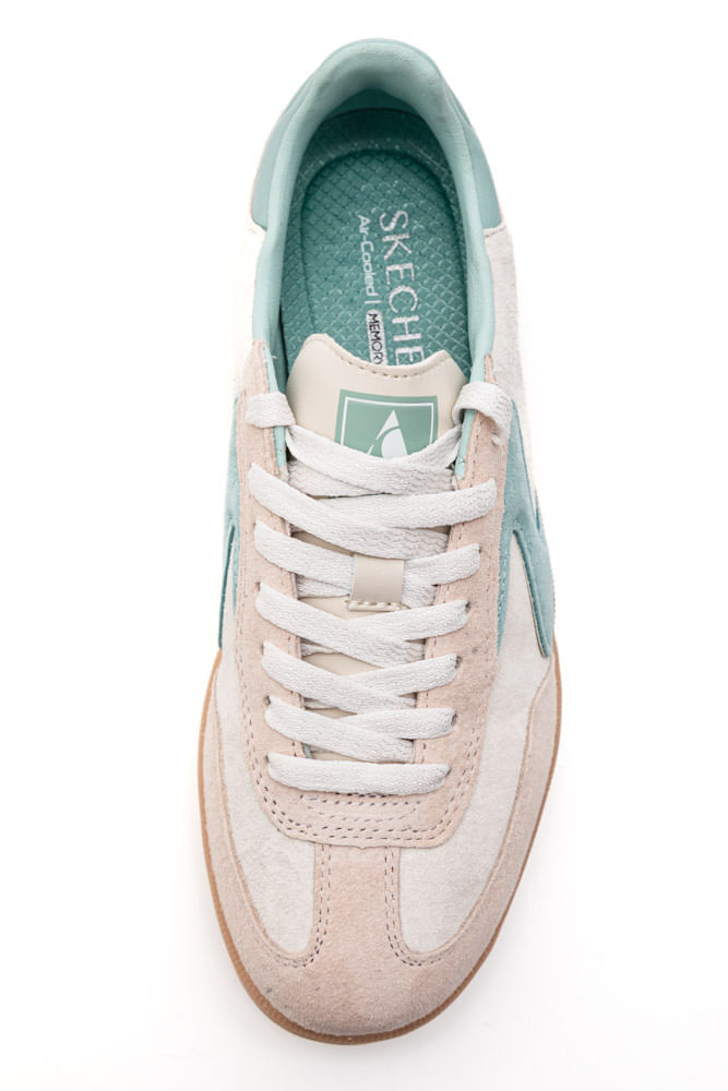 Tênis Skechers Hotshot Feminino Camurça 185234-Ntaq Off-White